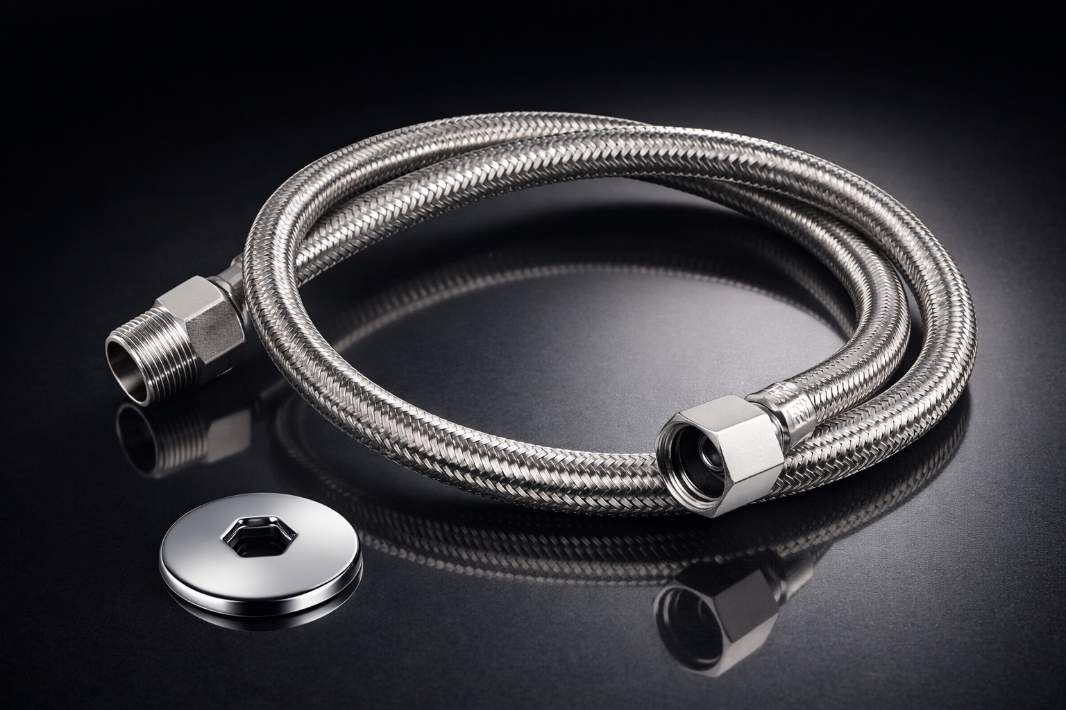 Engate flexível premium AURION em revelação.